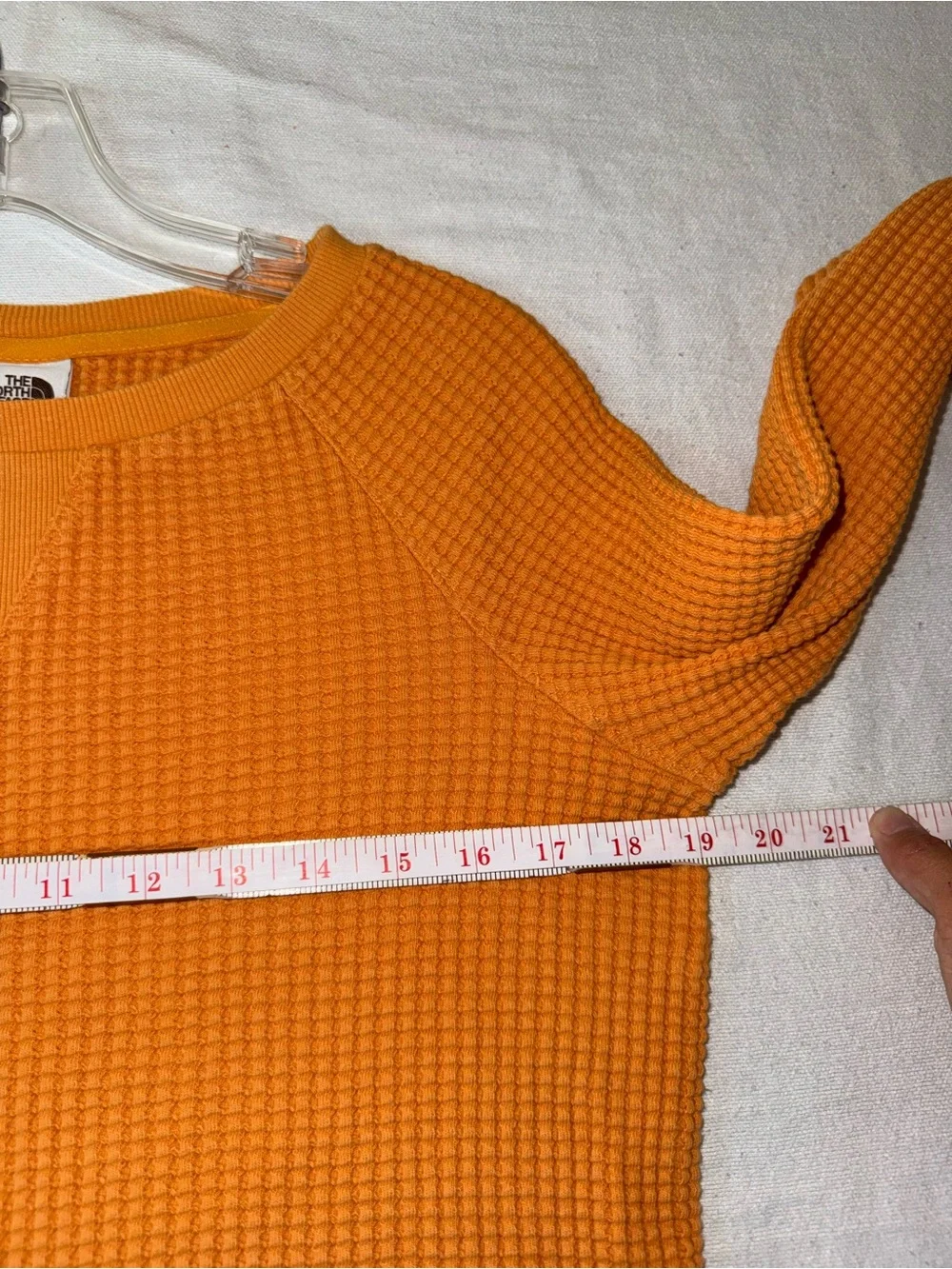 The North Face Women’s Waffle Knit Thermal Pullover Orange